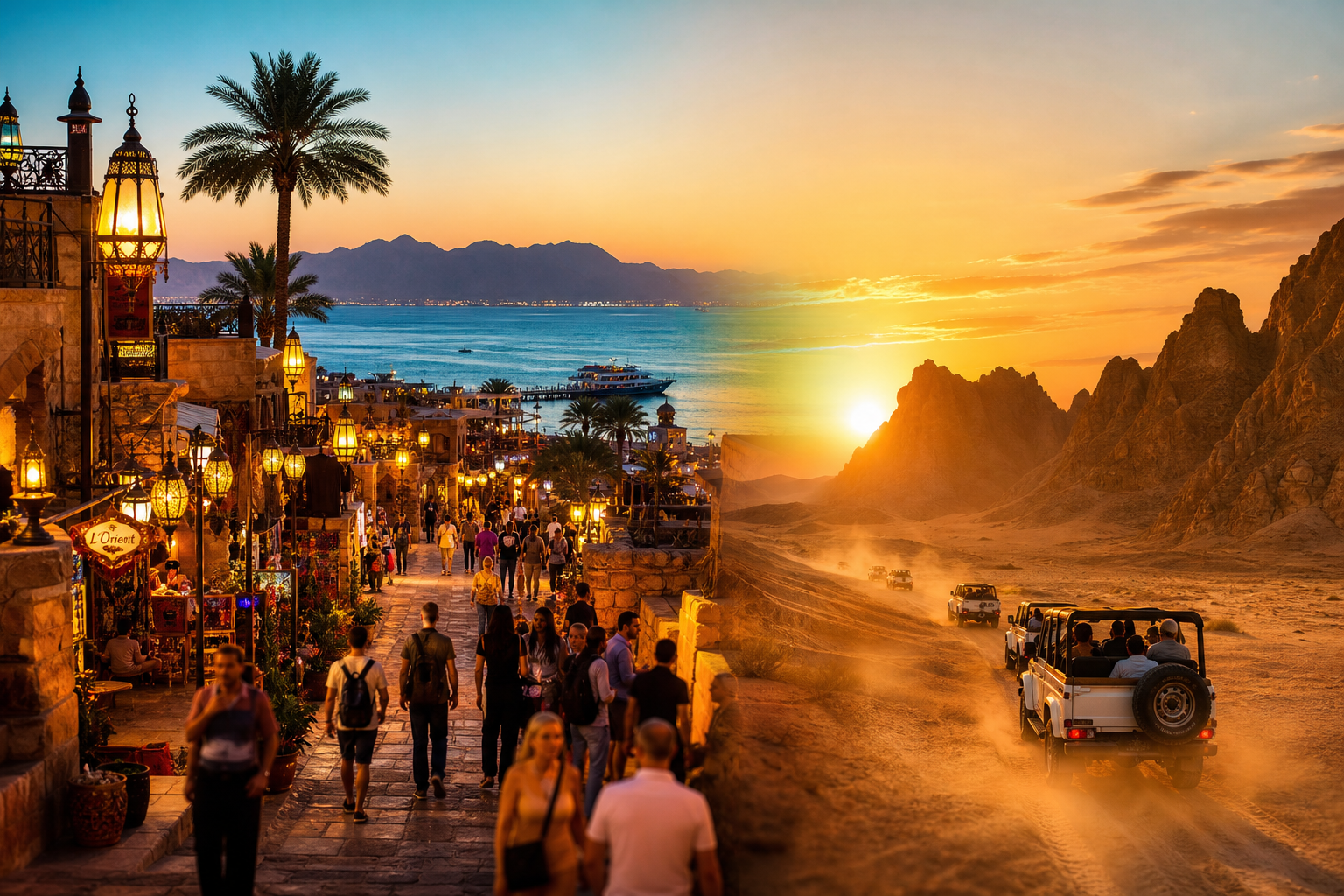 Необычный маршрут в Шарм-эль-Шейхе: от прогулки по старому городу до сафари в пустыне